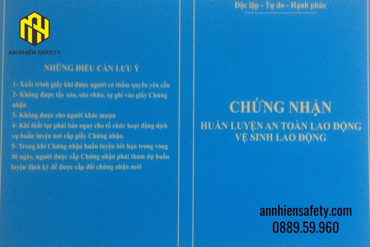 Chứng nhận huấn luyện an toàn lao động vệ sinh lao động